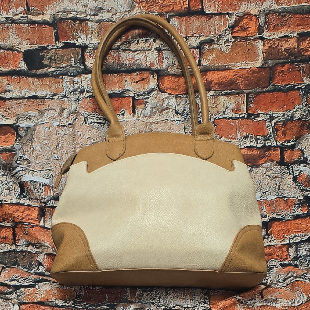 Bueno Tan and Cream Shoulder Bag
